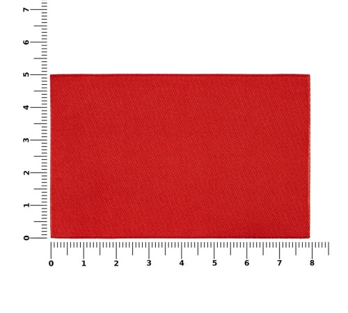 Лейбл тканевый Epsilon, XL, красный