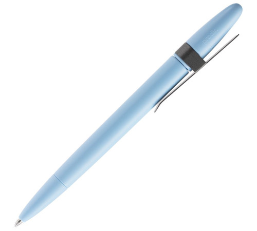 Ручка шариковая Prodir DS5 TSM Metal Clip, голубая с серым
