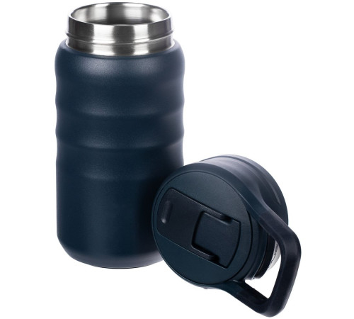 Термобутылка Fujisan 2.0 без логотипа, темно-синяя