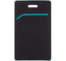 Чехол для пропуска Multimo, черный с бирюзовым