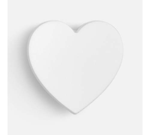 Джибитс из ПВХ «Сердце», белый