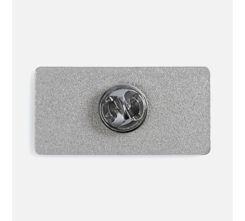 Значок Sanga Matto, серебристый глянцевый