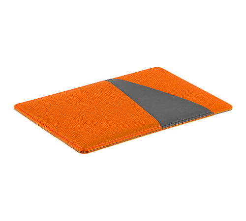 Картхолдер Dual, серо-оранжевый