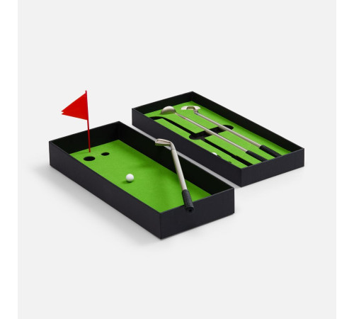 Настольный мини-гольф Golfink, черный с зеленым яблоком