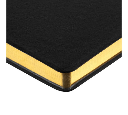 Ежедневник Nebraska Flex, недатированный, черный с золотистым