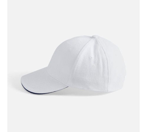 Бейсболка Buffalo, белая с темно-синим