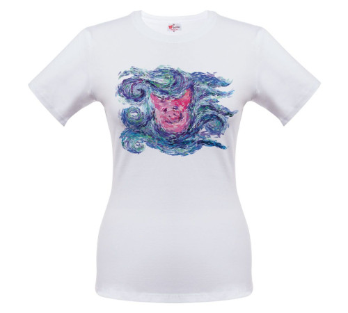 Футболка женская «Ван-Пиг», белая