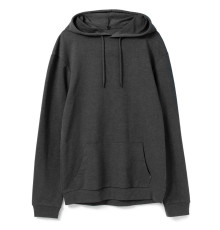 Толстовка с капюшоном унисекс Hoodie, серый меланж (антрацит)