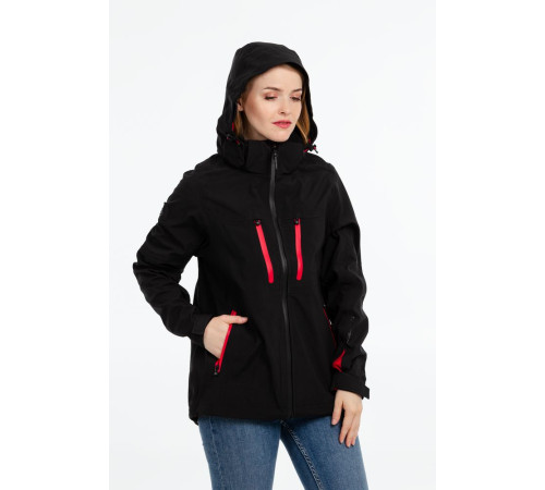 Куртка-трансформер женская Matrix, черная с красным