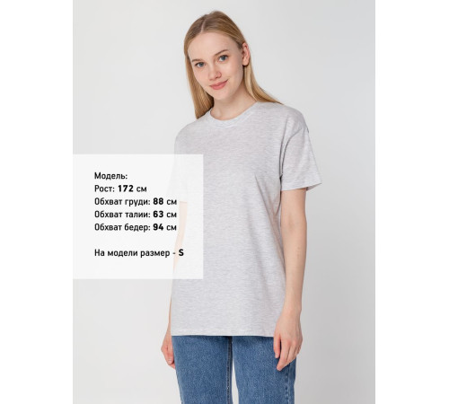 Футболка унисекс Regent 150, светло-серый меланж
