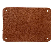 Лейбл кожаный Beta, XL, горчичный