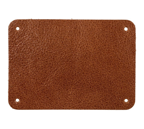 Лейбл кожаный Beta, XL, горчичный