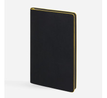 Ежедневник Trait, недатированный, черный с желтым