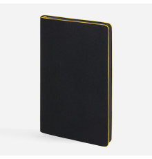 Ежедневник Trait, недатированный, черный с желтым