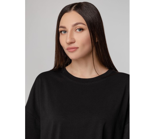 Футболка унисекс оверсайз Crosstown, черная