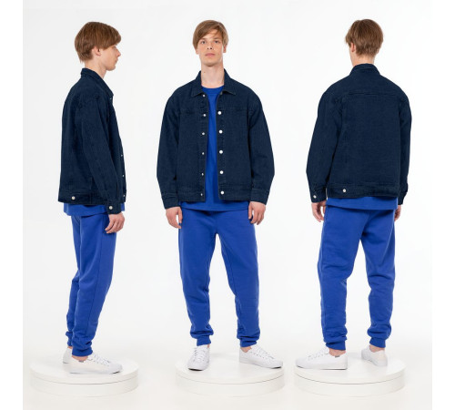 Куртка джинсовая O1, темно-синяя