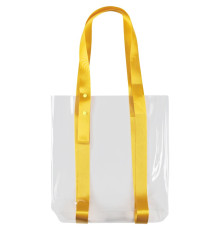 Шопер Clear Fest, прозрачный с желтыми ручками