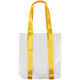 Шопер Clear Fest, прозрачный с желтыми ручками