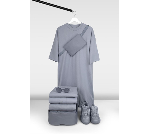 Платье D2, серое