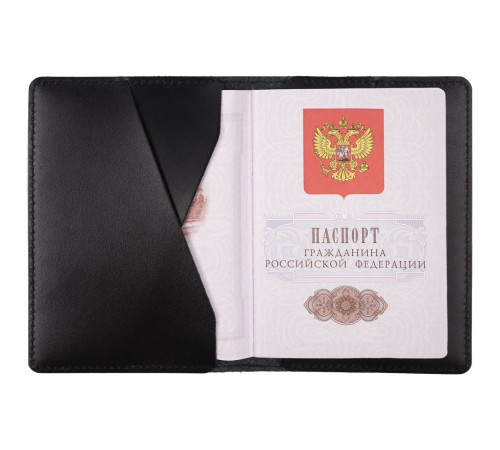 Обложка для паспорта inStream, черная
