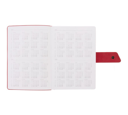 Ежедневник Boom, недатированный, черный с красным