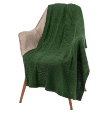 Плед Snippet, темно-зеленый