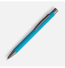 Ручка шариковая Atento Soft Touch, бирюзовая