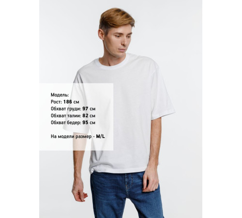 Футболка оверсайз унисекс Base Space, белая