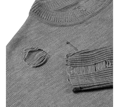 Джемпер оверсайз унисекс Grunge в сумке, серый