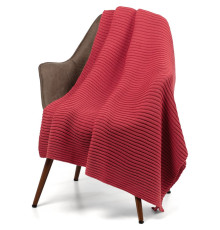 Плед Quill, красный (коралл)