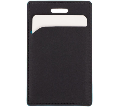 Чехол для пропуска Multimo, черный с бирюзовым