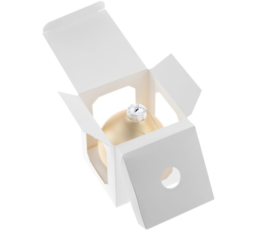 Елочный шар Finery Matt, 10 см, матовый золотистый