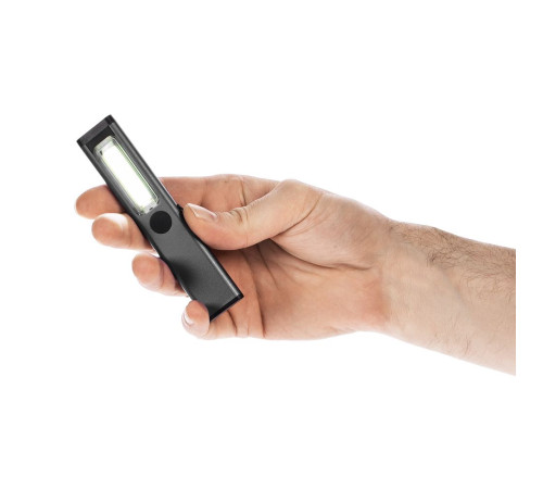 Фонарик-факел аккумуляторный Wallis с магнитом, серый