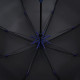 Зонт-трость Hidecolor с цветными спицами, черный с синим