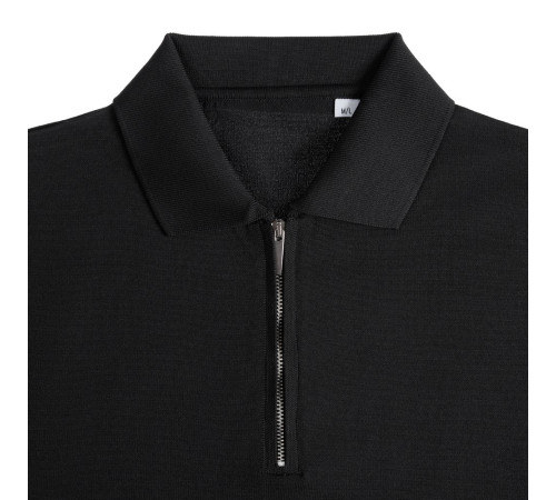 Рубашка поло мужская с длинным рукавом Terrazzo, черная