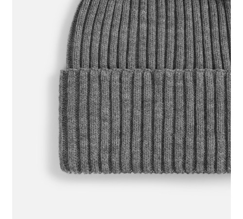 Шапка Yong, серый меланж (эбонит)