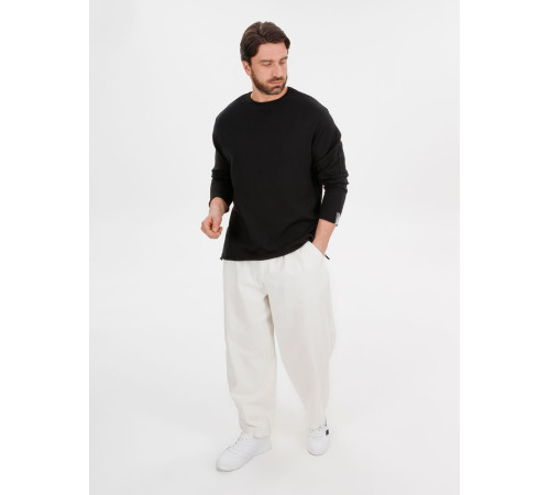 Лонгслив унисекс Siluetti Fuori, черный