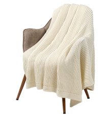 Плед Shirr, молочно-белый