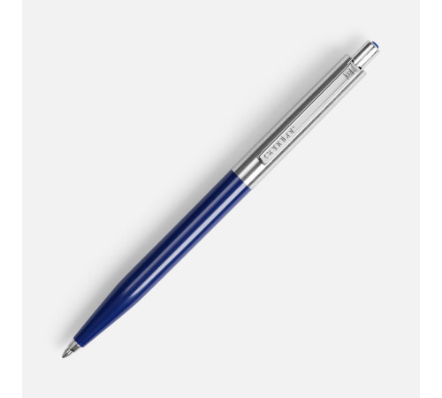 Ручка шариковая Senator Point Metal, ver.2, темно-синяя