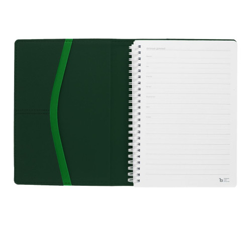 Ежедневник Spring Touch, недатированный, зеленый