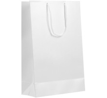 Пакет бумажный «Блеск», средний, белый