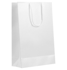 Пакет бумажный «Блеск», средний, белый