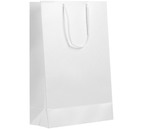 Пакет бумажный «Блеск», средний, белый