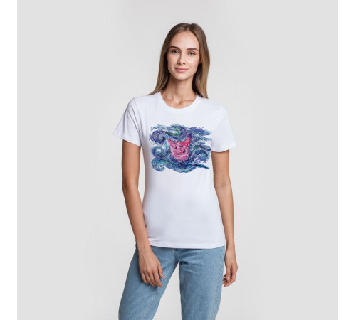 Футболка женская «Ван-Пиг», белая