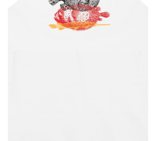 Фартук «Морские обитатели», белый