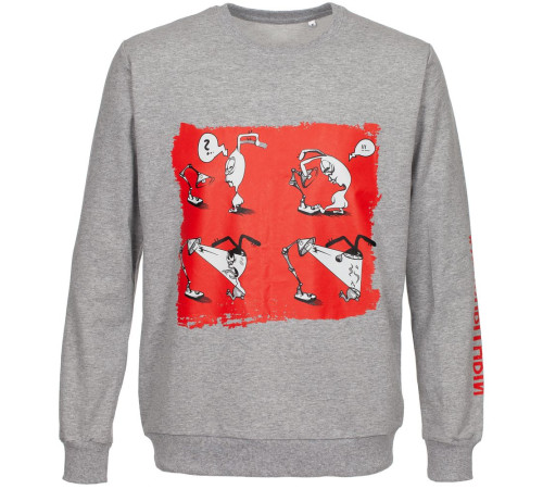 Толстовка «Яжопытный», серый меланж