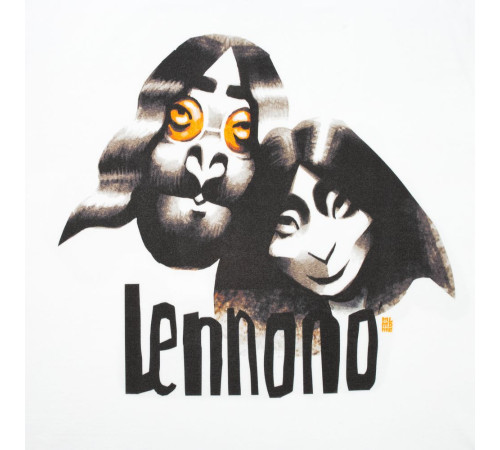 Футболка «Меламед. John Lennon, Yoko Ono», белая