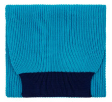 Шарф Snappy, бирюзовый с синим