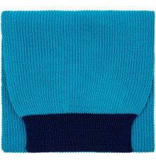 Шарф Snappy, бирюзовый с синим