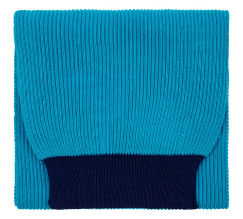 Шарф Snappy, бирюзовый с синим
